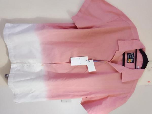Image 2 of Jack & Jones shirt - Pink to cream - New with tags - Medium