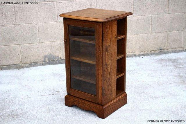 Image 21 of ERCOL GOLDEN DAWN CD CABINET CUPBOARD LAMP TABLE STAND RACK