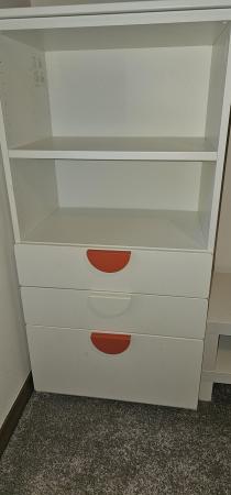 Image 2 of IKEA SMÅSTAD / PLATSABookcase, white with 3 drawers