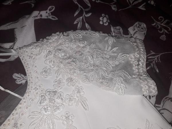 Image 2 of Wedding dress and veil or can separate