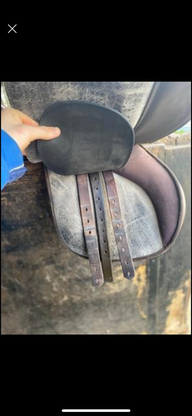 Preview of the first image of Brown wintec saddle 17 inch gp.