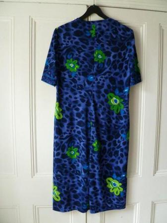Image 2 of Liola blue and green patterned dress (price inc P&P)