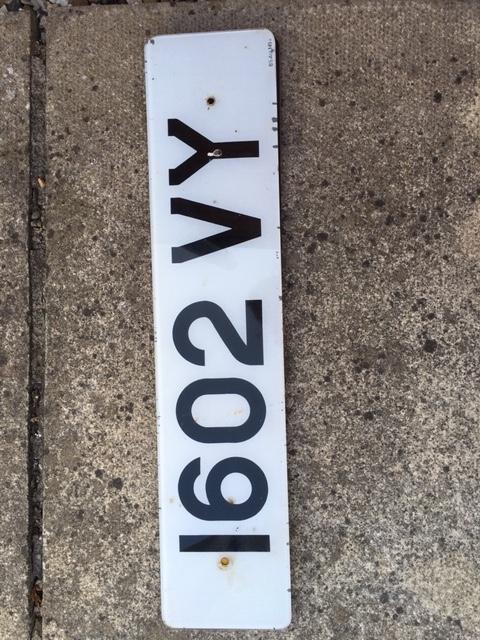 Preview of the first image of private registration plate 1602 VY.