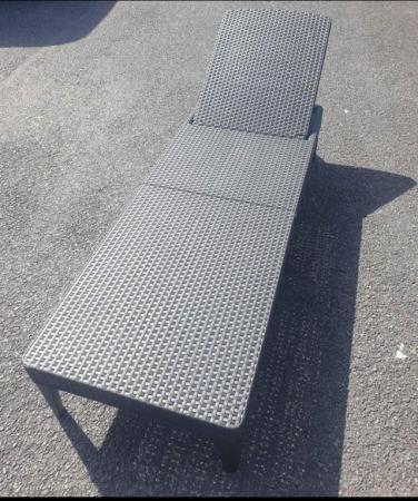 Image 1 of Sun Lounger with cushion