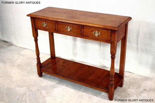 Image 73 of SOLID OAK HALL LAMP PHONE TABLE SIDEBOARD DRESSER BASE STAND