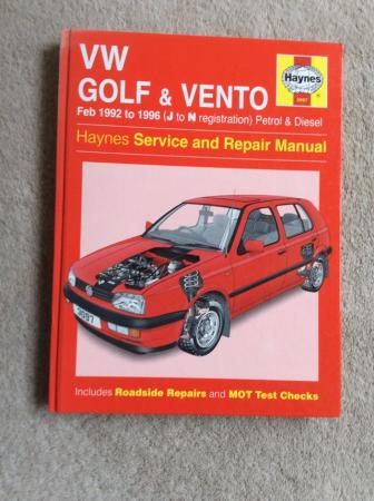 Image 1 of Haynes Service & Repair Manual for VW Golf &Vento Feb 92-96