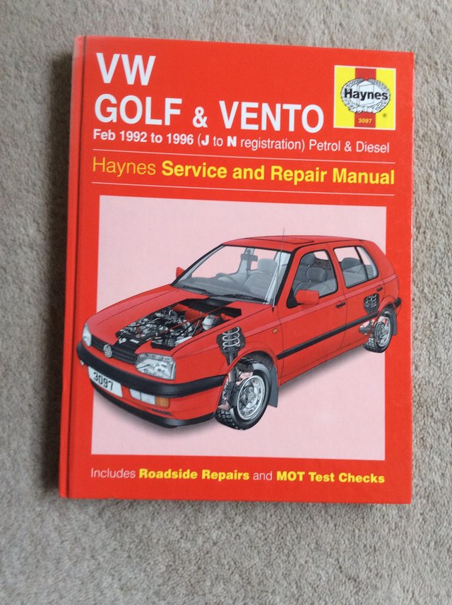 Preview of the first image of Haynes Service & Repair Manual for VW Golf &Vento Feb 92-96.