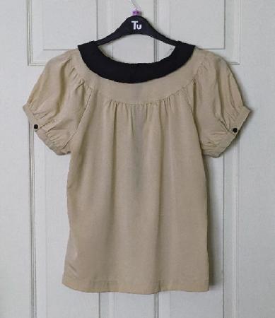 Image 2 of Pretty Ladies Short Sleeve Blouse By Vila - Size L