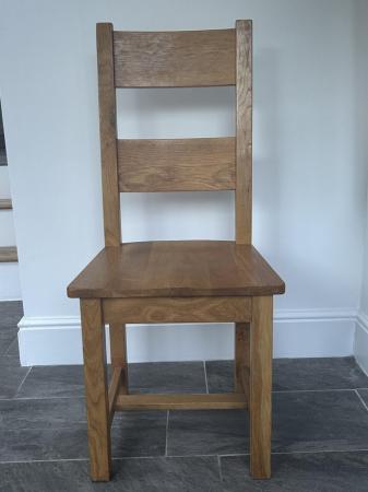 Image 2 of 6 Solid Oak chairs for sale