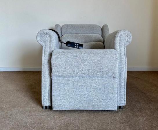 Image 10 of REPOSE ELECTRIC RISE RECLINER DUAL MOTOR CHAIR GREY DELIVERY