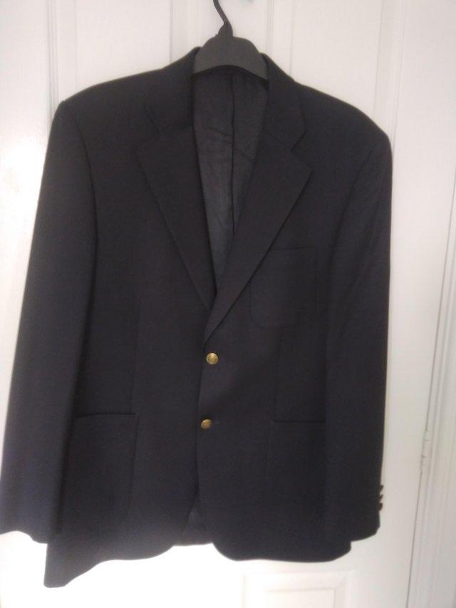 Preview of the first image of Mens Navy Blue Blazer - Luis Fabre.