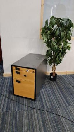 Image 1 of High quality ELAN golden oak lockable office pedestals
