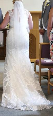 Image 3 of Wedding Dress & Veil size 12-14