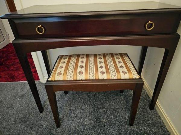 Image 1 of Hall table and stool very nice piece of furniture