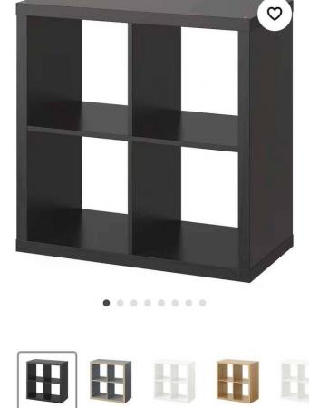 Image 1 of Ikea box storage x2 black/brown