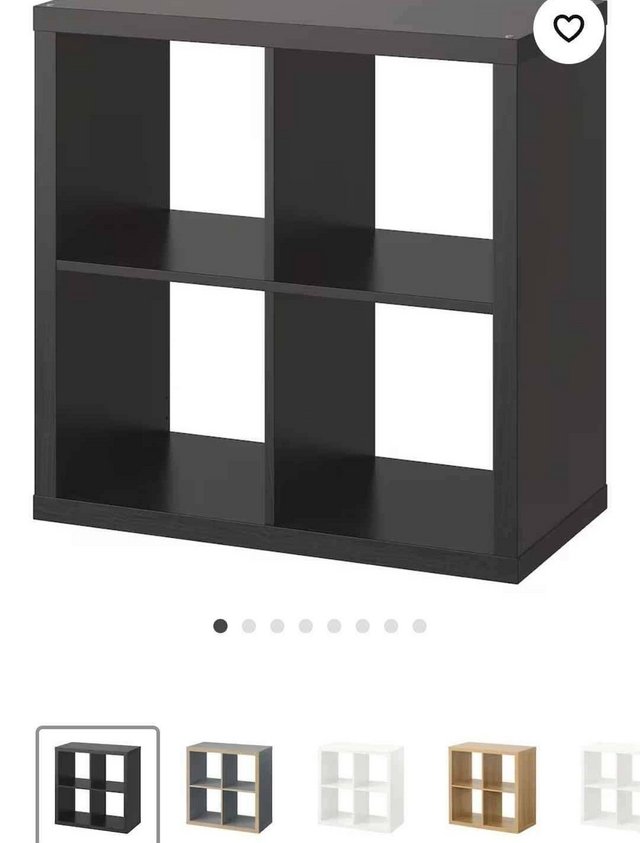Preview of the first image of Ikea box storage x2 black/brown.