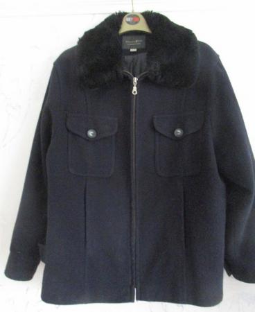 Image 3 of Charlotte Halton Black Wool Jacket Coat Size UK 12 Excellent