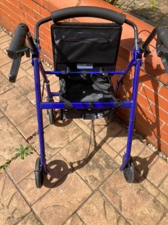 Image 1 of Drive 4 wheeled walker with seat
