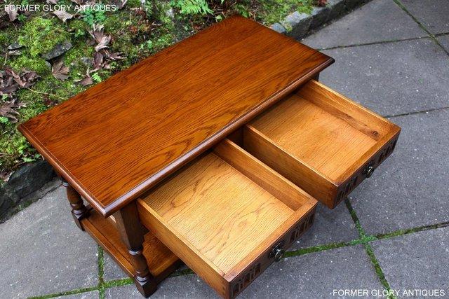 Image 85 of OLD CHARM LIGHT OAK TWO DRAWER COFFEE TABLE TV MEDIA STAND