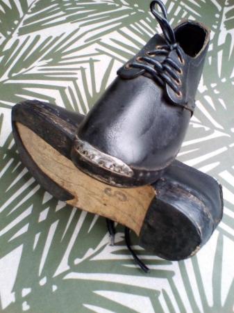 Image 1 of Black Pair Clogs/Skoots size 6