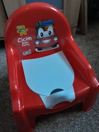 Image 2 of Red potty chair - Great condition