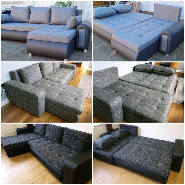 Preview of the first image of Brand New Corner Sofa Bed..was £750 now only £350.