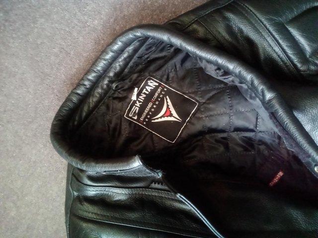 Preview of the first image of Motorcycle Jacket Black leather.