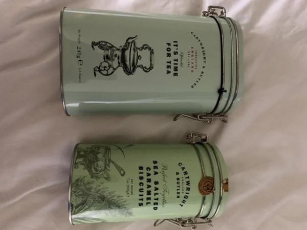 Image 1 of Collectable Cartwright and Butler empty biscuit tins with cl
