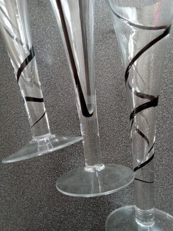 Image 1 of (322) 3 x tall clear glasses