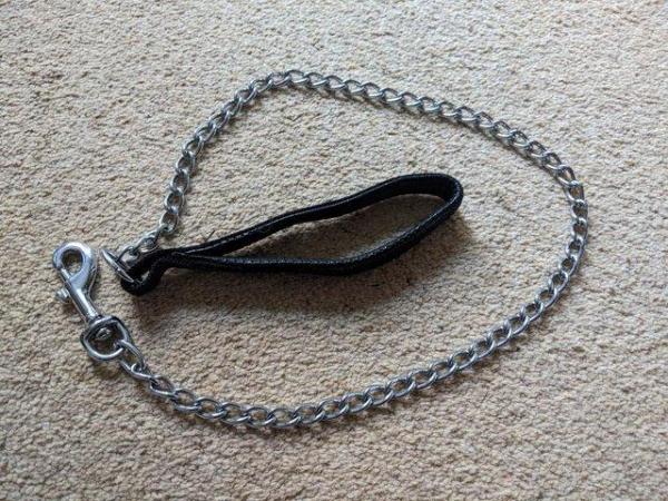 Image 3 of Chain lead for dogs (anti chew) heavy duty approx 105cm long
