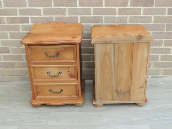 Image 12 of Pair of Welsh Pine Bedside Tables - very strong (UK Delivery