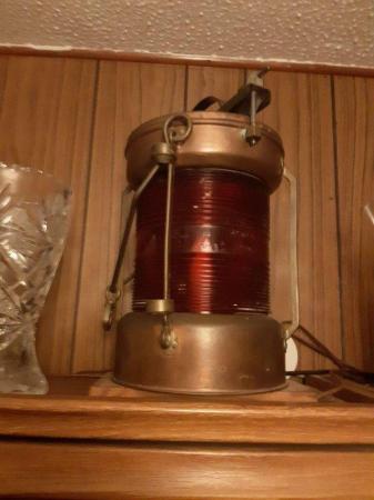 Image 1 of for sale 3 brass ships lights in really good condition