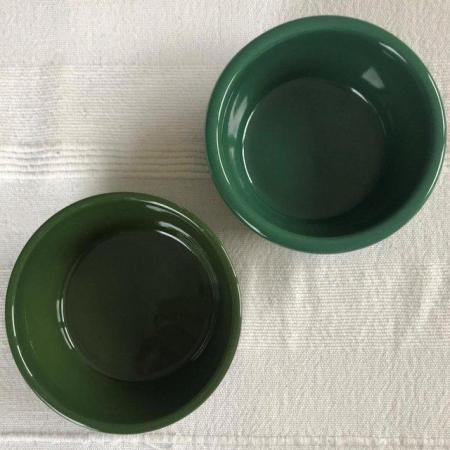 Image 2 of 2 dark green ceramic dishes. £1.50 ea/£2.50 both. Can post.