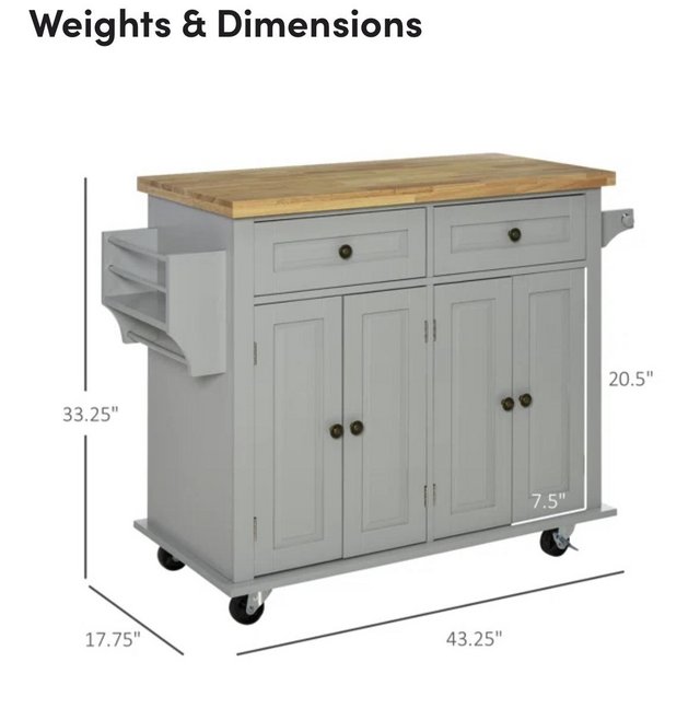 Preview of the first image of Kitchen Island with storage.