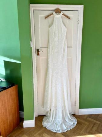Image 5 of Whistles Maria Halterneck Lace Ivory White Wedding Dress