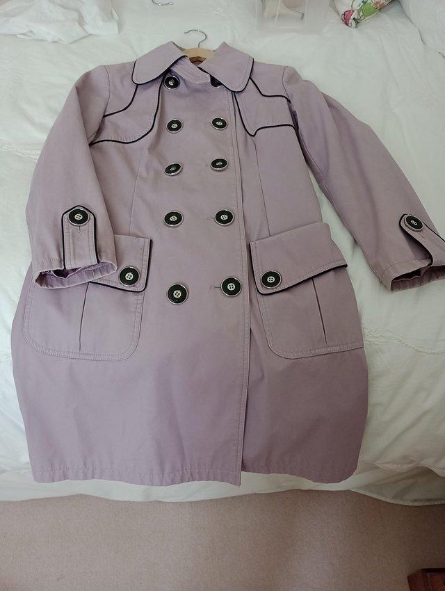 Preview of the first image of Ladies Edina Ronay Lilac Raincoat.