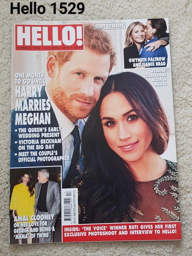 Preview of the first image of Hello Magazine 1529 - 1 Month Until Harry Marries Meghan.