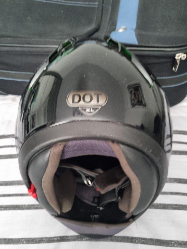 Preview of the first image of Dot motorcycle helmet. Size XL. Custom airbrushed.
