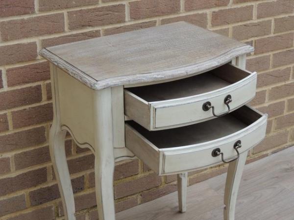 Image 5 of Tall French Cream Side Table (UK Delivery)