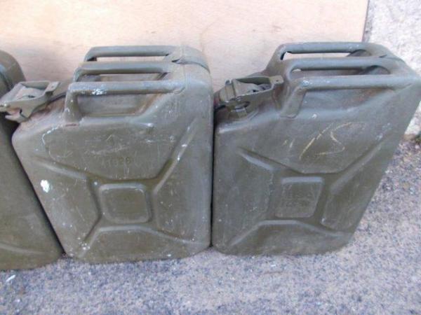 Image 3 of 20L Nato Army Petrol Diesel Jerry cans, secure fuel storage