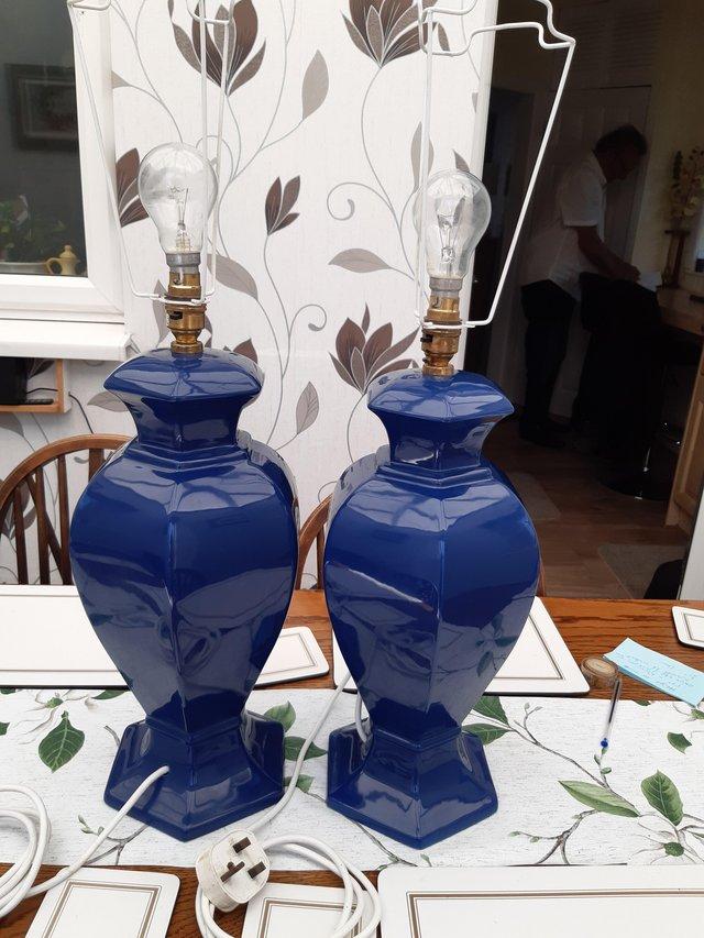 Preview of the first image of Pair of lamps immaculate condition.