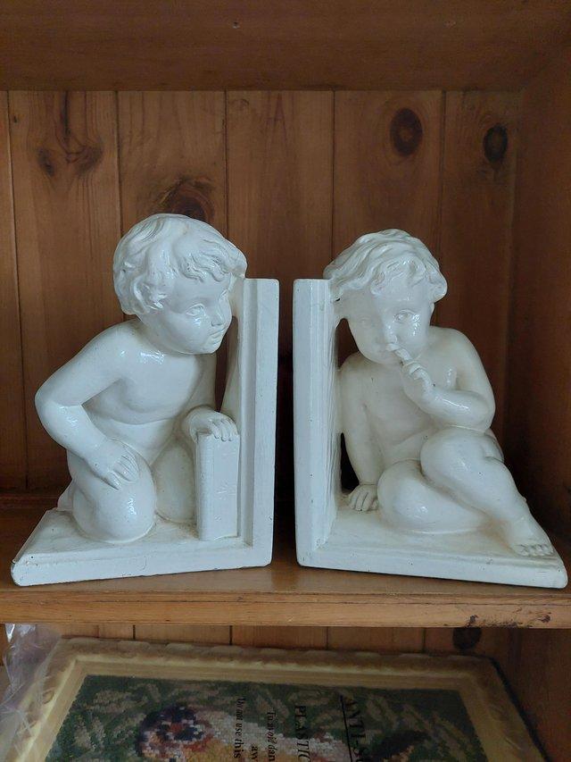 Preview of the first image of Cherub French antique bookends.