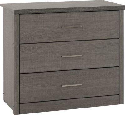 Image 1 of Lisbon 3 drawer chest in black wood