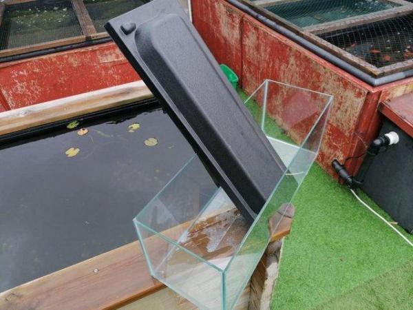 Image 4 of OBLONG FISH TANK WITH BLACK LID 24 X 8 X 9 30 LITRES