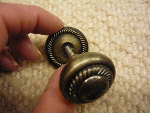 Image 2 of Door knobs - antique gold finish