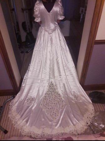 Image 2 of Handmade wedding dress approx size 16
