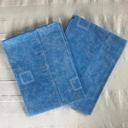 Image 1 of Unused 1 pair mid-blue pillowcases. Happy to post.
