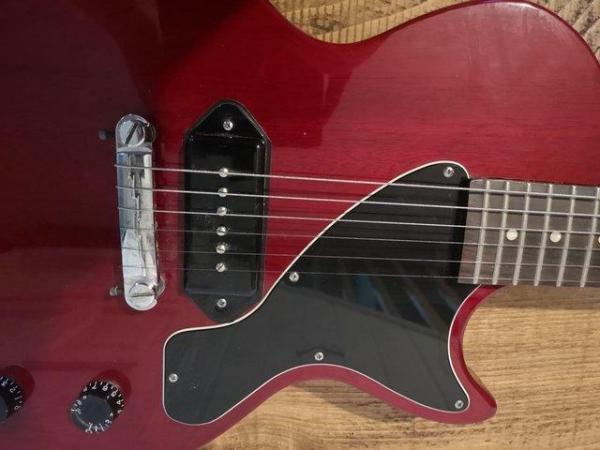 Image 1 of Red Gibson junior electric guitar