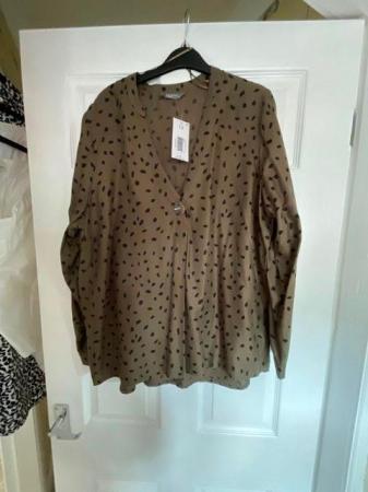 Image 1 of Khaki size 16 top with long sleeves