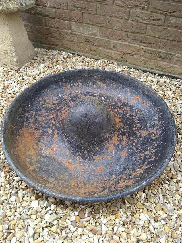 Preview of the first image of Cast Iron Mexican Hat Pig Trough.